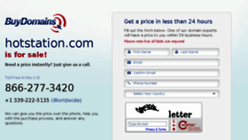 What Hotstation.com website looked like in 2014 (9 years ago)