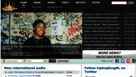 What Hiphopking.nl website looked like in 2014 (9 years ago)