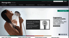 What Hansgrohe.pl website looked like in 2014 (9 years ago)