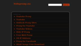 What Hideproxy.eu website looked like in 2014 (9 years ago)