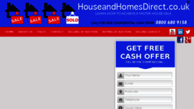 What Houseandhomesdirect.co.uk website looked like in 2014 (9 years ago)