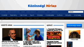 What Hirlap.eu website looked like in 2014 (9 years ago)