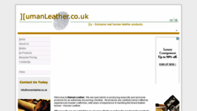 What Humanleather.co.uk website looked like in 2014 (9 years ago)