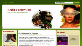 What Healthcareandbeautytips.com website looked like in 2014 (9 years ago)