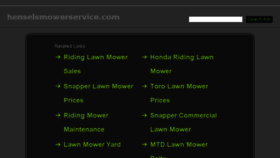 What Henselsmowerservice.com website looked like in 2014 (9 years ago)