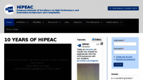 What Hipeac.net website looked like in 2014 (9 years ago)