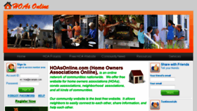 What Hoasonline.com website looked like in 2014 (9 years ago)