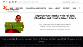 What Hireeducation.co.za website looked like in 2014 (9 years ago)