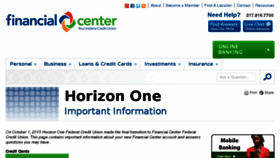 What Horizononefcu.org website looked like in 2014 (9 years ago)