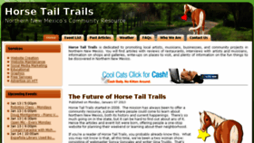 What Horsetailtrails.com website looked like in 2014 (9 years ago)