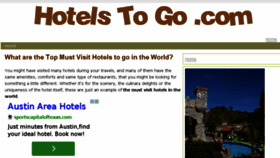 What Hotelstogo.com website looked like in 2014 (9 years ago)