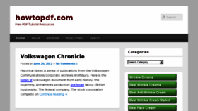 What Howtopdf.com website looked like in 2014 (9 years ago)