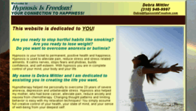 What Hypnosisisfreedom.com website looked like in 2014 (9 years ago)