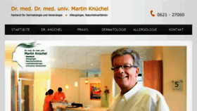 What Hautarzt-knuechel.de website looked like in 2014 (9 years ago)