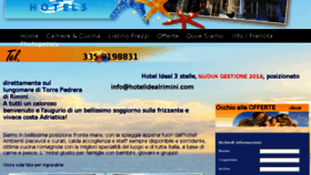What Hotelidealrimini.com website looked like in 2014 (9 years ago)