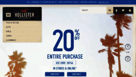 What Hollisterco.com website looked like in 2014 (9 years ago)