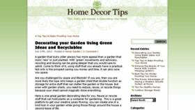 What Homedecortips.org website looked like in 2014 (9 years ago)