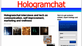 What Hologramchat.com website looked like in 2014 (9 years ago)