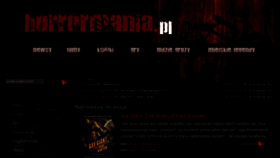 What Horrormania.pl website looked like in 2014 (9 years ago)