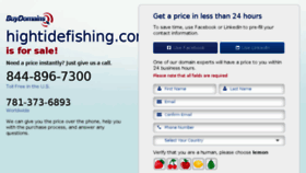 What Hightidefishing.com website looked like in 2014 (9 years ago)