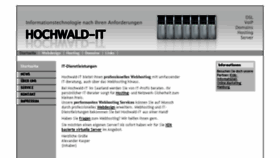 What Hochwald-it.de website looked like in 2014 (9 years ago)