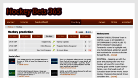 What Hockeybets365.com website looked like in 2014 (9 years ago)