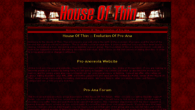 What Houseofthin.com website looked like in 2014 (9 years ago)