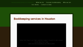 What Houstonbookkeepers.com website looked like in 2014 (9 years ago)