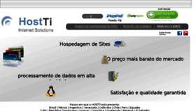 What Hostti.com website looked like in 2014 (9 years ago)