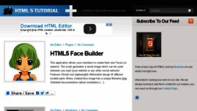 What Html5tutorial.net website looked like in 2014 (9 years ago)