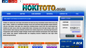 What Hokitoto.com website looked like in 2015 (9 years ago)