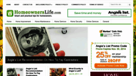 What Homeownerslife.com website looked like in 2015 (9 years ago)