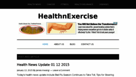 What Healthnexercise.com website looked like in 2015 (9 years ago)