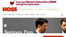 What Hossmagazine.com website looked like in 2015 (9 years ago)