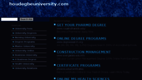 What Houdegbeuniversity.com website looked like in 2015 (9 years ago)