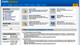 What Helpdesk.fastdomain.com website looked like in 2011 (13 years ago)