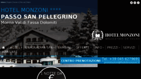 What Hotelmonzoni.it website looked like in 2015 (9 years ago)