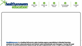 What Healthanswers.com website looked like in 2015 (9 years ago)