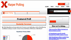 What Harperpolling.com website looked like in 2015 (9 years ago)