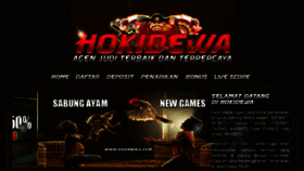 What Hokidewa.com website looked like in 2015 (9 years ago)