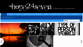 What Hope24seven.com website looked like in 2015 (9 years ago)