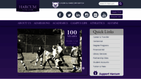 What Harcum.edu website looked like in 2015 (9 years ago)