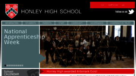 What Honleyhigh.co.uk website looked like in 2015 (9 years ago)