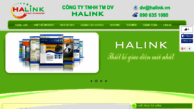 What Halink.vn website looked like in 2015 (9 years ago)