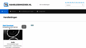 What Handleidingzoeker.nl website looked like in 2015 (9 years ago)