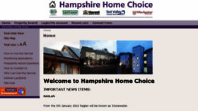 What Hampshirehomechoice.org.uk website looked like in 2015 (9 years ago)