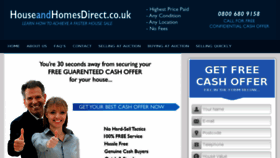 What Houseandhomesdirect.co.uk website looked like in 2015 (9 years ago)