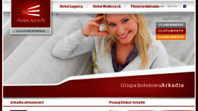 What Hotel-arkadia.pl website looked like in 2015 (9 years ago)