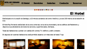 What Hotelreyfernando.com website looked like in 2015 (9 years ago)