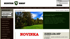 What Hunter-shop.cz website looked like in 2015 (9 years ago)